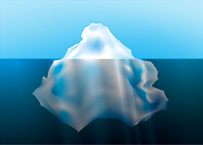 An iceberg