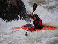 Kayaker in white-water