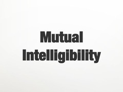 Mutual Intelligibility